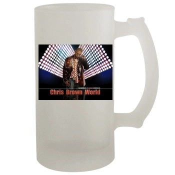 Chris Brown 16oz Frosted Beer Stein