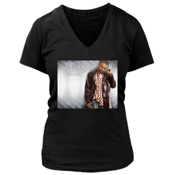 Chris Brown Women's Deep V-Neck TShirt