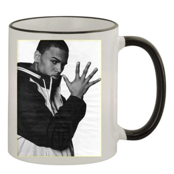 Chris Brown 11oz Colored Rim & Handle Mug