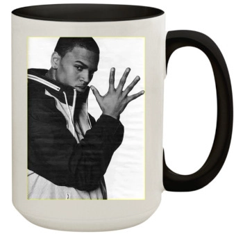 Chris Brown 15oz Colored Inner & Handle Mug