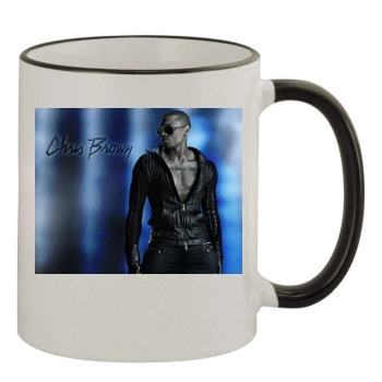 Chris Brown 11oz Colored Rim & Handle Mug