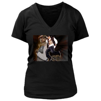 Chris Brown Women's Deep V-Neck TShirt