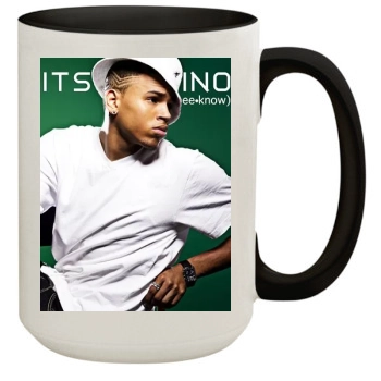 Chris Brown 15oz Colored Inner & Handle Mug