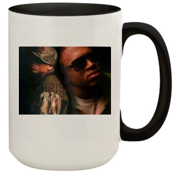 Chris Brown 15oz Colored Inner & Handle Mug