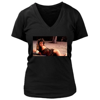 Christie Brinkley Women's Deep V-Neck TShirt