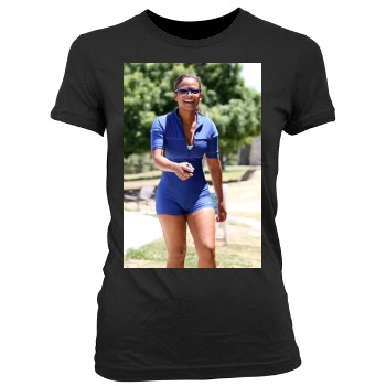 Christina Milian Women's Junior Cut Crewneck T-Shirt