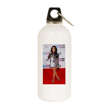 Christina Milian White Water Bottle With Carabiner