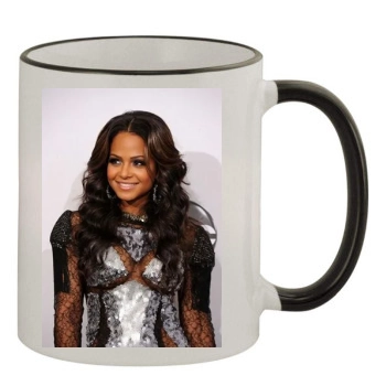 Christina Milian 11oz Colored Rim & Handle Mug