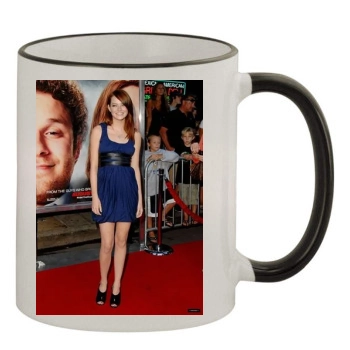 Emma Stone 11oz Colored Rim & Handle Mug