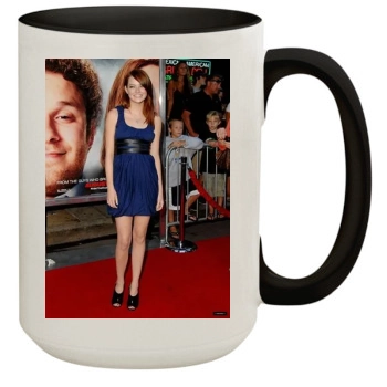 Emma Stone 15oz Colored Inner & Handle Mug