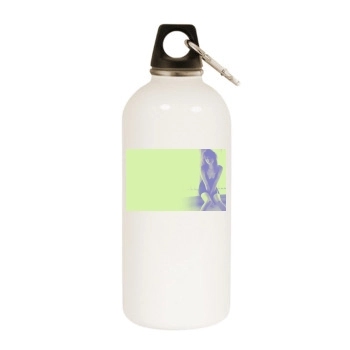 Emma Stone White Water Bottle With Carabiner