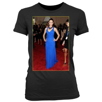 Emmy Rossum Women's Junior Cut Crewneck T-Shirt