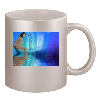 Emmy Rossum 11oz Metallic Silver Mug