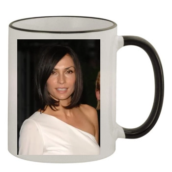 Famke Janssen 11oz Colored Rim & Handle Mug