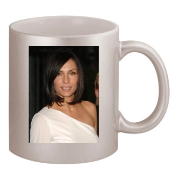 Famke Janssen 11oz Metallic Silver Mug