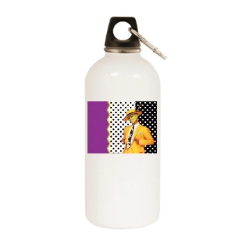 Jim Carrey White Water Bottle With Carabiner