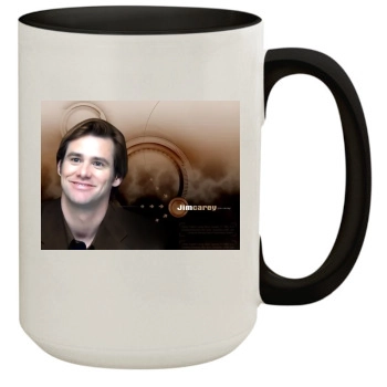 Jim Carrey 15oz Colored Inner & Handle Mug