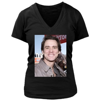 Jim Carrey Women's Deep V-Neck TShirt