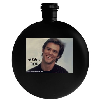 Jim Carrey Round Flask