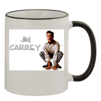 Jim Carrey 11oz Colored Rim & Handle Mug