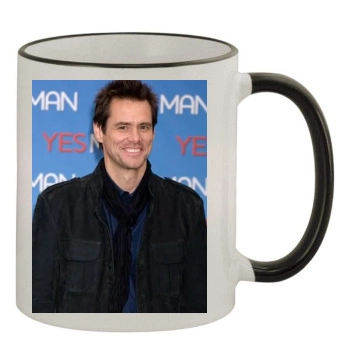 Jim Carrey 11oz Colored Rim & Handle Mug