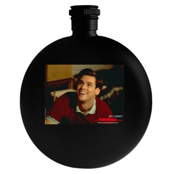 Jim Carrey Round Flask