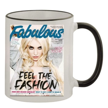 Taylor Momsen 11oz Colored Rim & Handle Mug