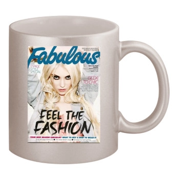 Taylor Momsen 11oz Metallic Silver Mug