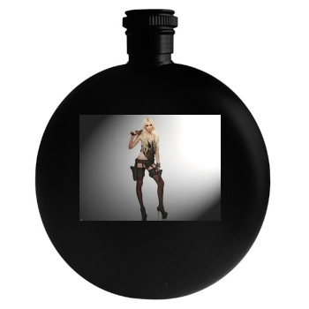 Taylor Momsen Round Flask