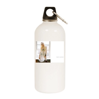 Taylor Momsen White Water Bottle With Carabiner