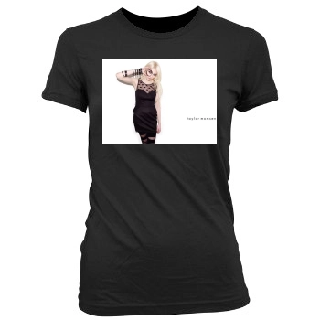 Taylor Momsen Women's Junior Cut Crewneck T-Shirt