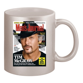 Tim McGraw 11oz Metallic Silver Mug