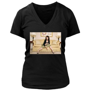 Tina Fey Women's Deep V-Neck TShirt