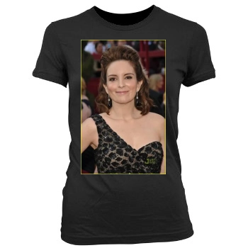 Tina Fey Women's Junior Cut Crewneck T-Shirt