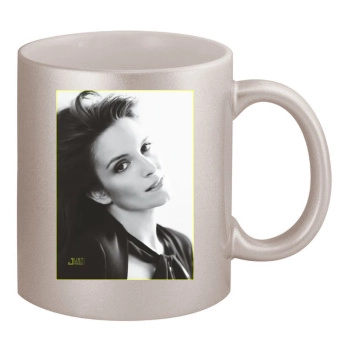 Tina Fey 11oz Metallic Silver Mug