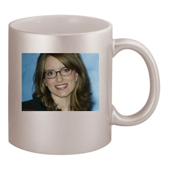 Tina Fey 11oz Metallic Silver Mug