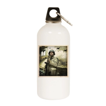 Tom Hanks White Water Bottle With Carabiner
