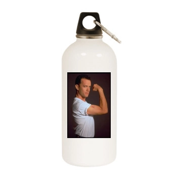 Tom Hanks White Water Bottle With Carabiner