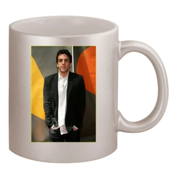 BJ Novak 11oz Metallic Silver Mug