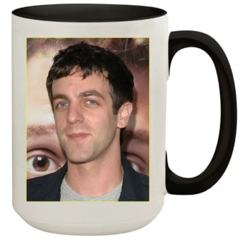 BJ Novak 15oz Colored Inner & Handle Mug