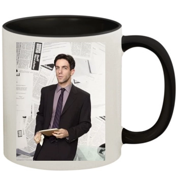 BJ Novak 11oz Colored Inner & Handle Mug