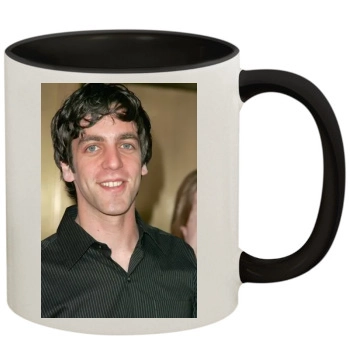 BJ Novak 11oz Colored Inner & Handle Mug