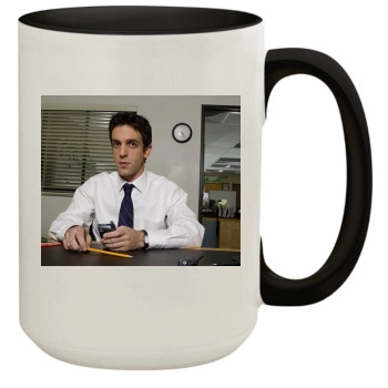 BJ Novak 15oz Colored Inner & Handle Mug