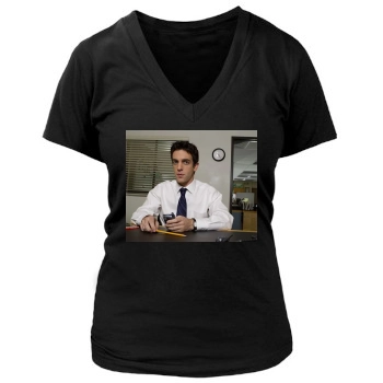 BJ Novak Women's Deep V-Neck TShirt