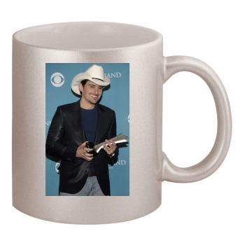 Brad Paisley 11oz Metallic Silver Mug