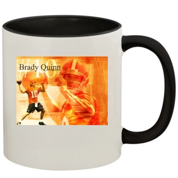 Brady Quinn 11oz Colored Inner & Handle Mug