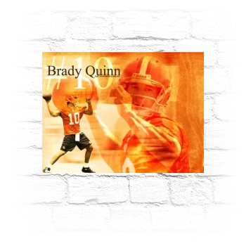 Brady Quinn Metal Wall Art