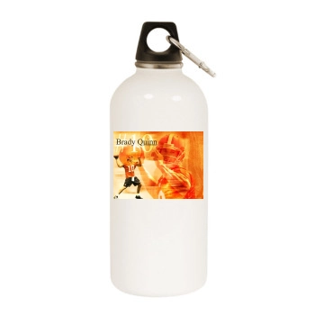Brady Quinn White Water Bottle With Carabiner