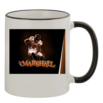 Brandon Marshall 11oz Colored Rim & Handle Mug