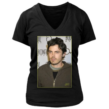 Casey Affleck Women's Deep V-Neck TShirt